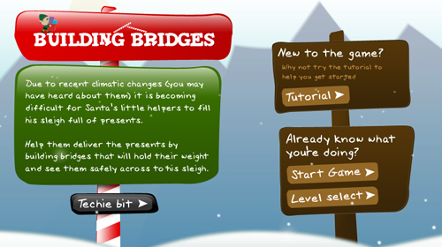 Building Bridges Title Screen
